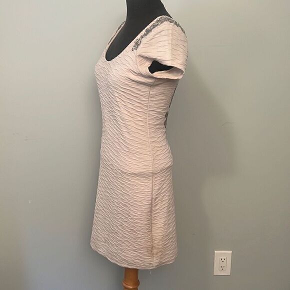 Free People Bringing Sexy Back Women's Cream Beaded Open Back Dress - Picture 6 of 9